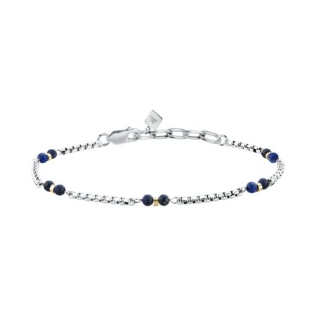 Αντρικό Ατσάλινο Βραχιόλι με Lapis Lazouli - Morellato - S1755