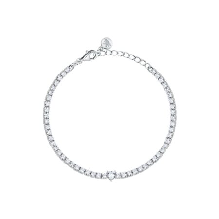 Ασημένιο Βραχιόλι Tennis White Heart - Infinito - MORELLATO - SABD04