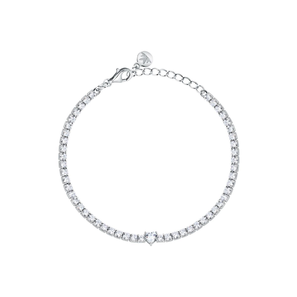 Ασημένιο Βραχιόλι Tennis White Heart - Infinito - MORELLATO - SABD04