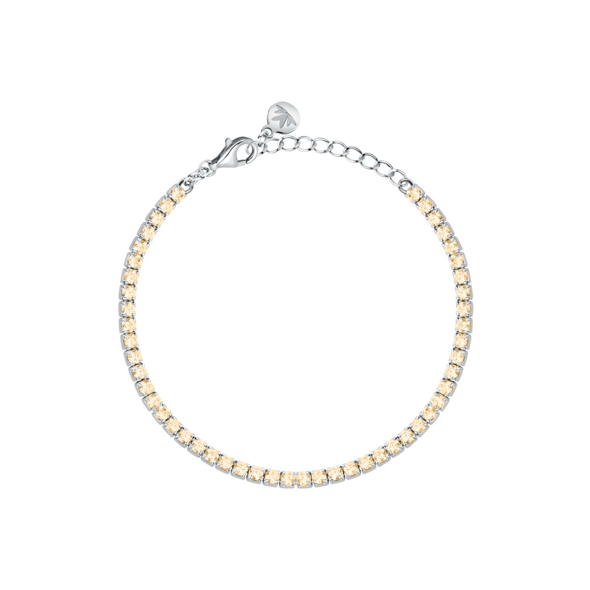 Ασημένιο Βραχιόλι Tennis με Champagne Zirgons - Infinito - MORELLATO - SABD06