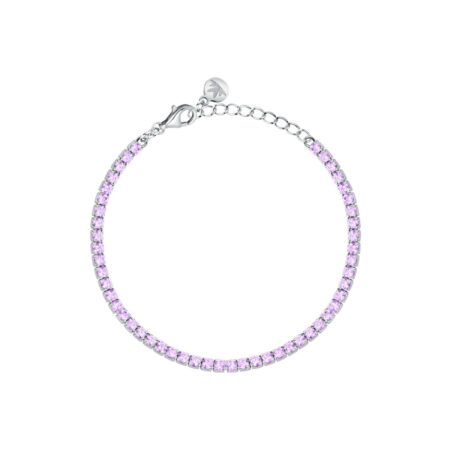 Ασημένιο Βραχιόλι Tennis με Lavender Zirgons - Infinito - MORELLATO - SABD07