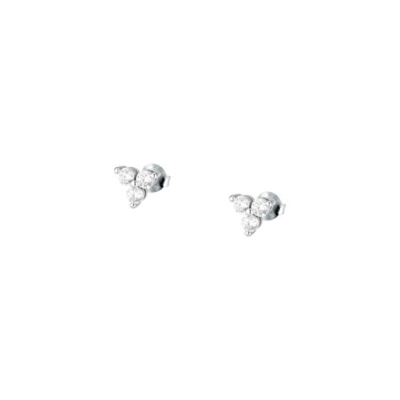 Σκουλαρίκια Luminosa από ασήμι 925ο & ζιργκόνς - MORELLATO - SAIW326
