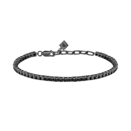 Ανδρικό Ασημένιο Βραχιόλι Tennis Black - Morellato - SAΤΤ29