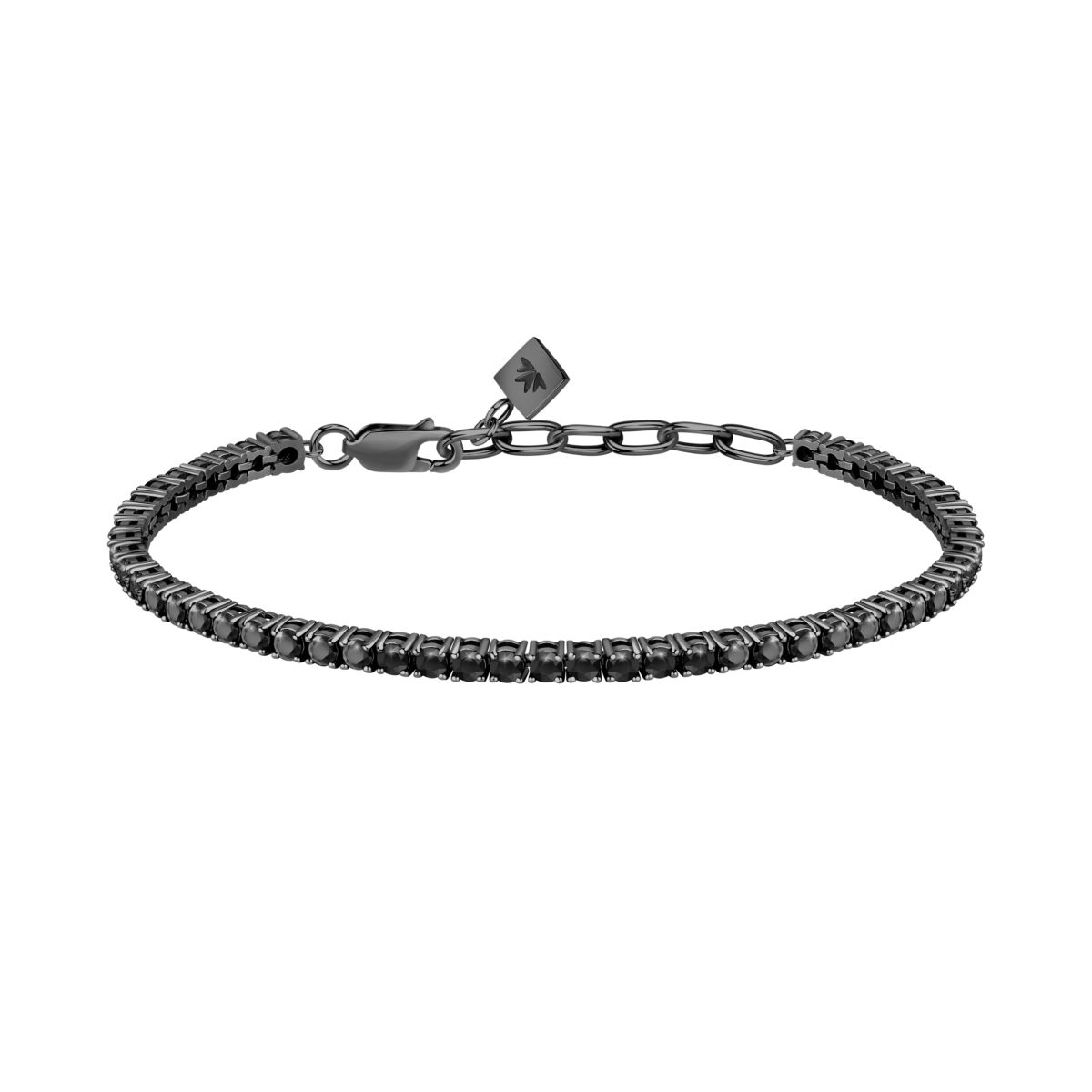 Ανδρικό Ασημένιο Βραχιόλι Tennis Black - Morellato - SAΤΤ29