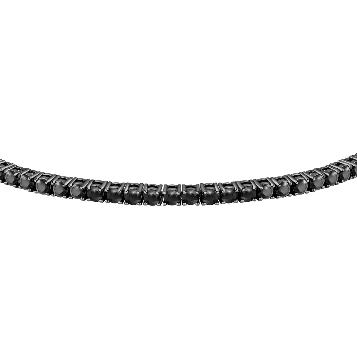 Ανδρικό Ασημένιο Βραχιόλι Tennis Black - Morellato - SAΤΤ29