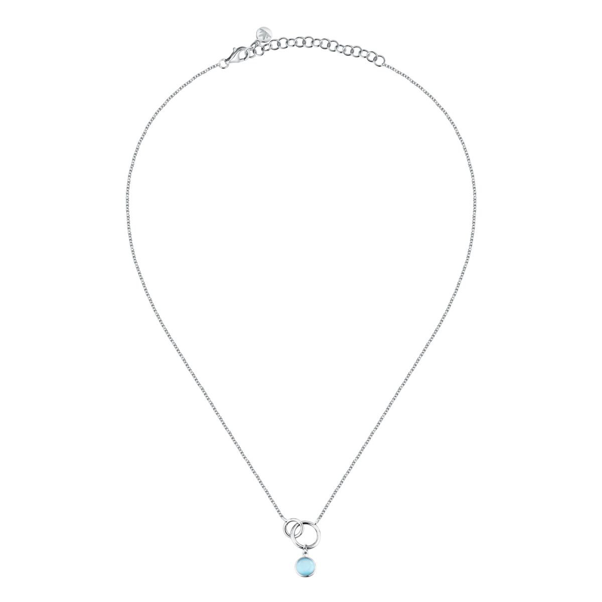 Ασημένιο Κολιέ Venezia - Blue Cat eye stone- MORELLATO - SAZM03