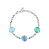 Ασημένιο Βραχιόλι Venezia - Blue Cat eye stones - MORELLATO - SAZM04