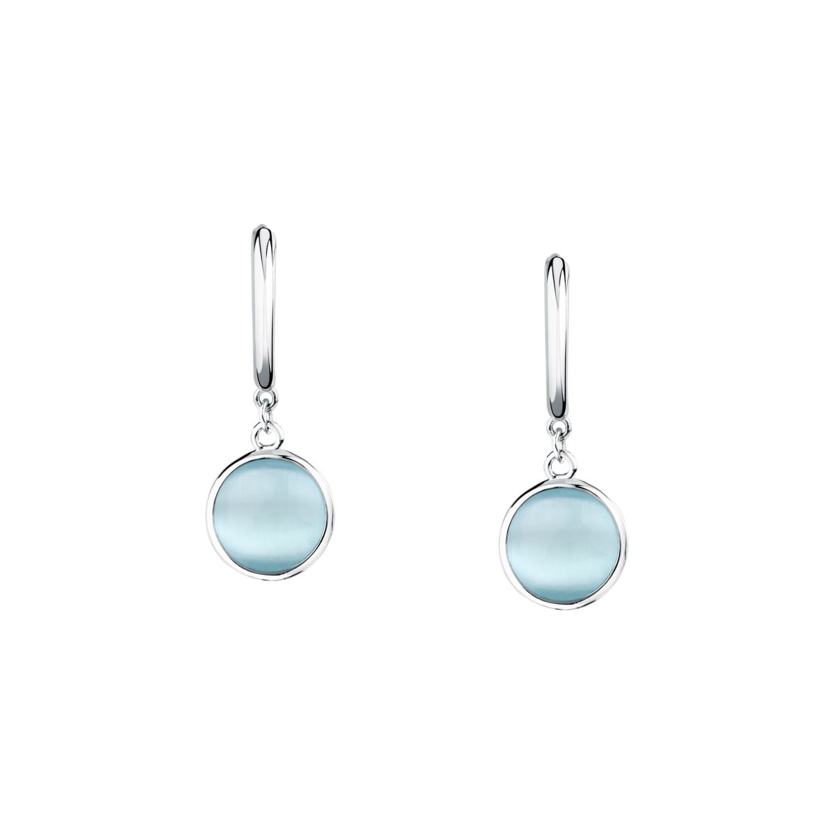 Ασημένια Σκουλαρίκια Venezia - 1 Blue Cat eye stone - MORELLATO - SAZM09