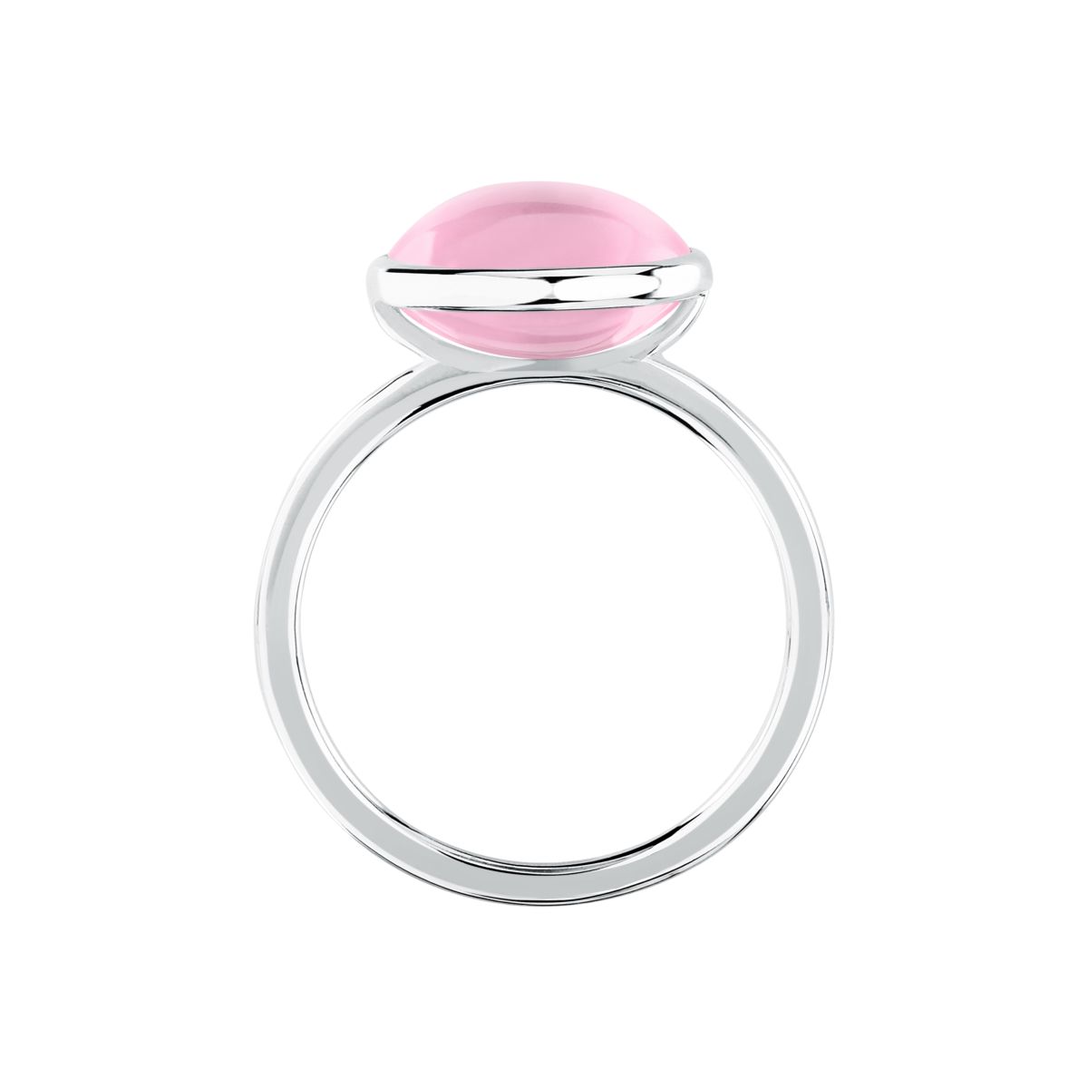 Ασημένιο Δαχτυλίδι Venezia - 1 Pink Cat eye stone - MORELLATO - SAZM25