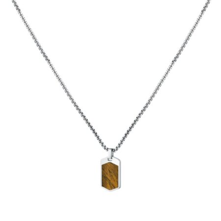 Ανδρικό κολιέ Terra με Tiger Eye Stone - MORELLATO - SBKA01