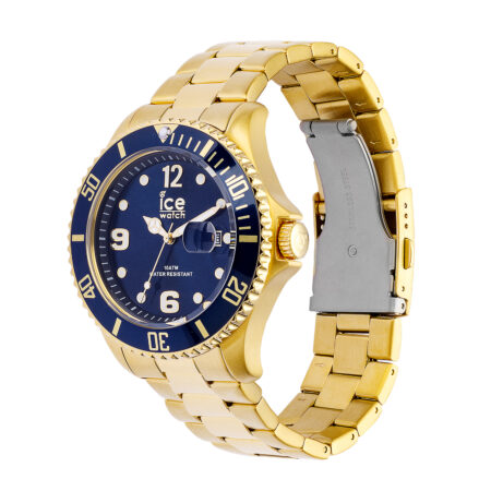 Ανδρικό ρολόι ICE-WATCH 016762 χρυσαφί με μπλε καντράν και μεταλλικό μπρασελέ