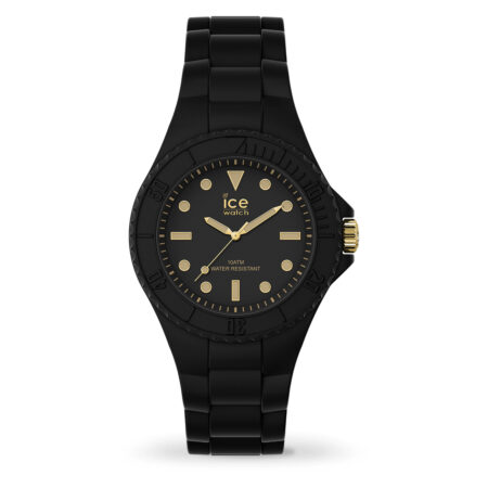 Γυναικείο ρολόι ICE-WATCH Generation 019143 μαύρο με χρυσαφί λεπτομέρειες