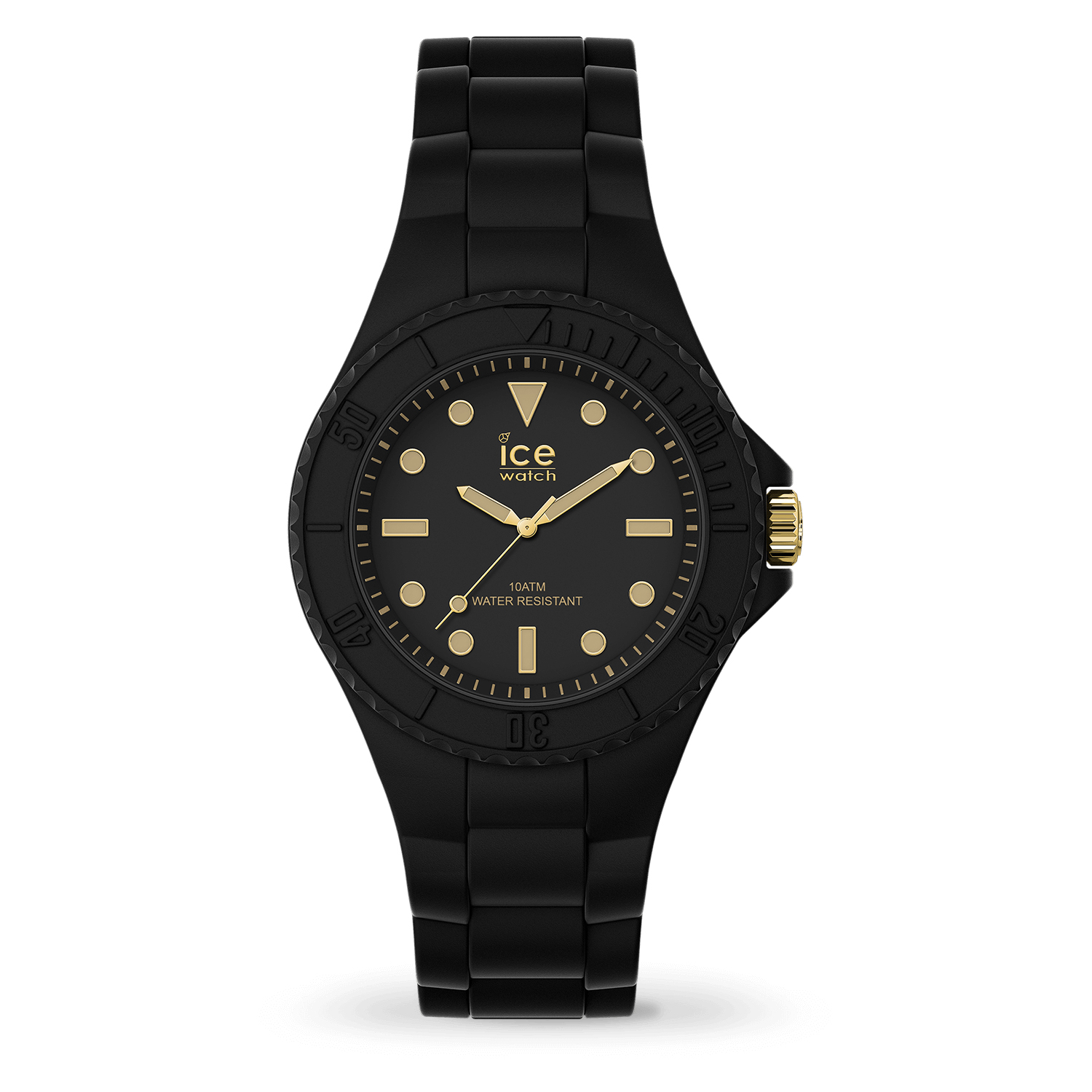 Γυναικείο ρολόι ICE-WATCH Generation 019143 μαύρο με χρυσαφί λεπτομέρειες