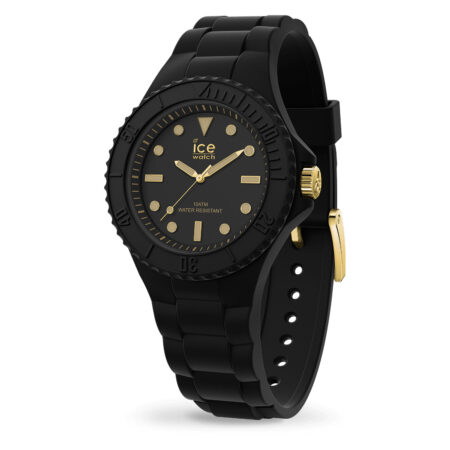 Γυναικείο ρολόι ICE-WATCH Generation 019143 μαύρο με χρυσαφί λεπτομέρειες