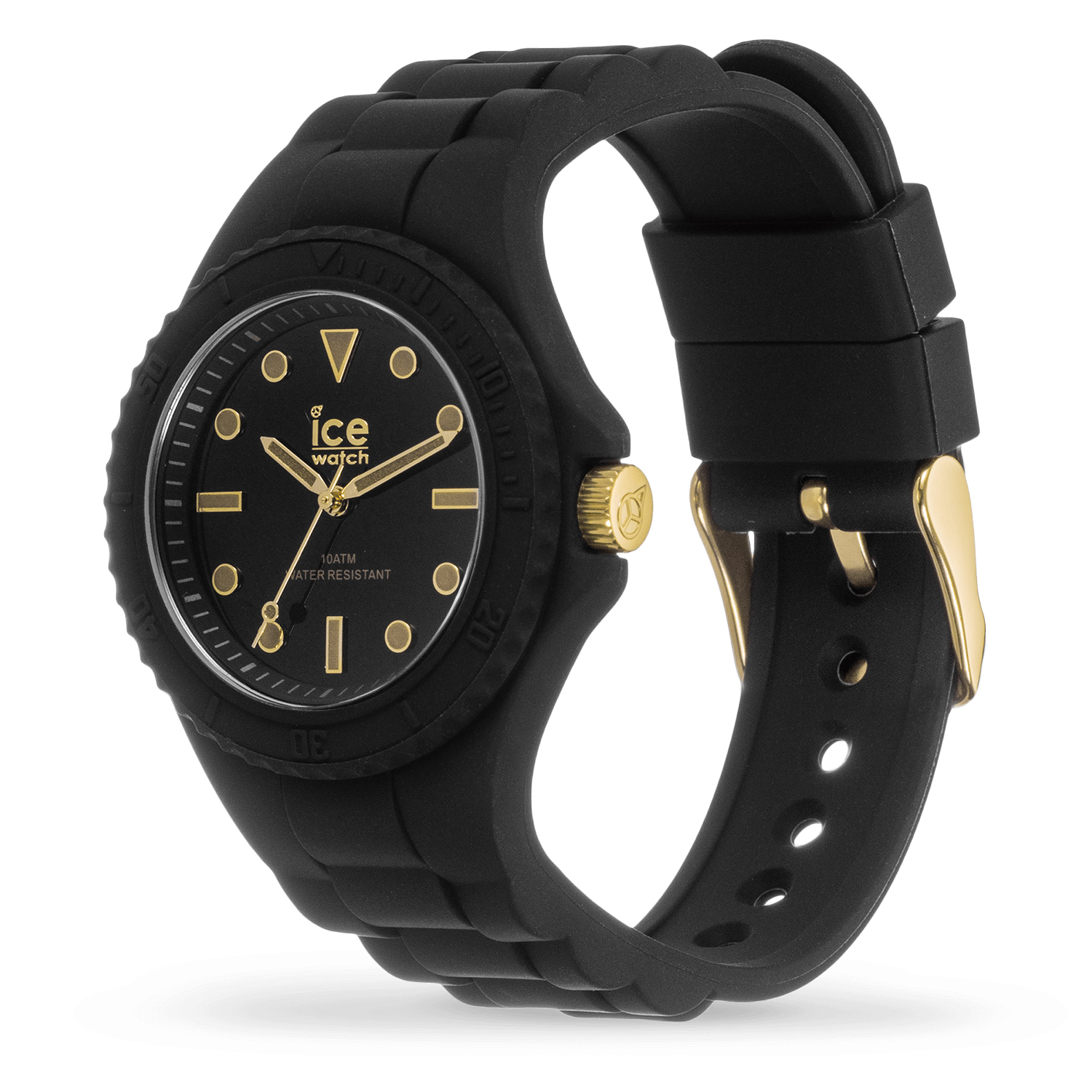 Γυναικείο ρολόι ICE-WATCH Generation 019143 μαύρο με χρυσαφί λεπτομέρειες