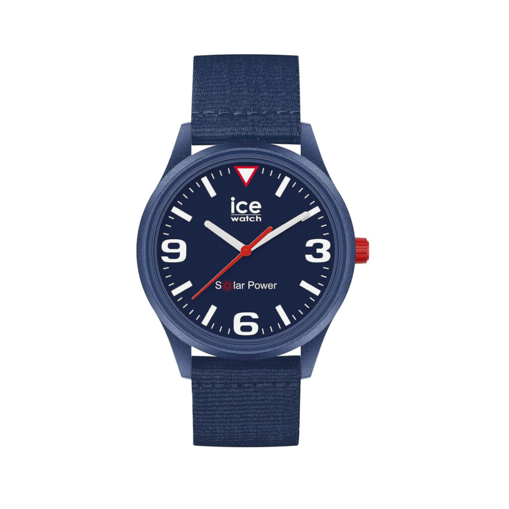 Ανδρικό ρολόι ICE-WATCH 020059 Solar Power navy blue με υφασμάτινο λουράκι
