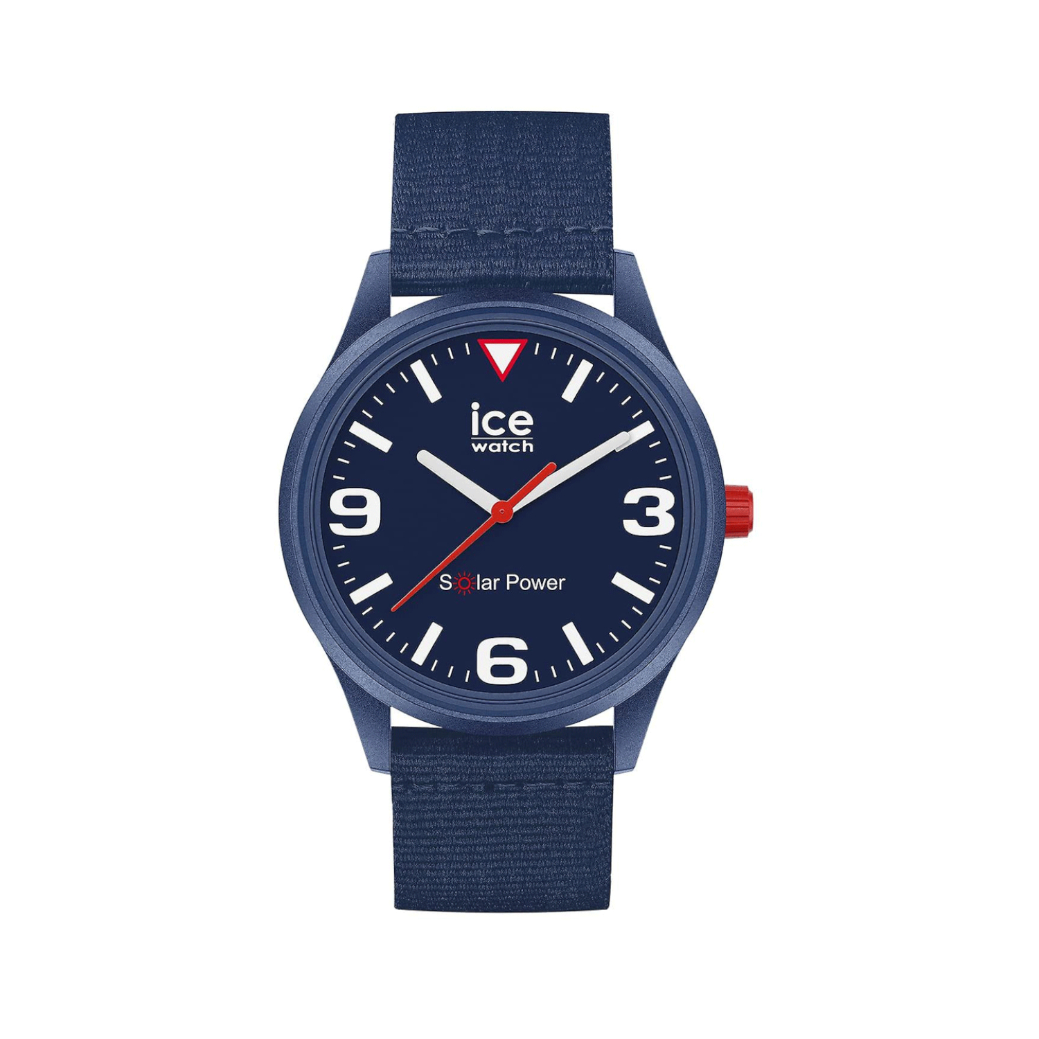 Ανδρικό ρολόι ICE-WATCH 020059 Solar Power navy blue με υφασμάτινο λουράκι