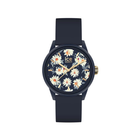 Γυναικείο ρολόι ICE-WATCH 020599 Solar Power Twilight Daisy με floral καντράν