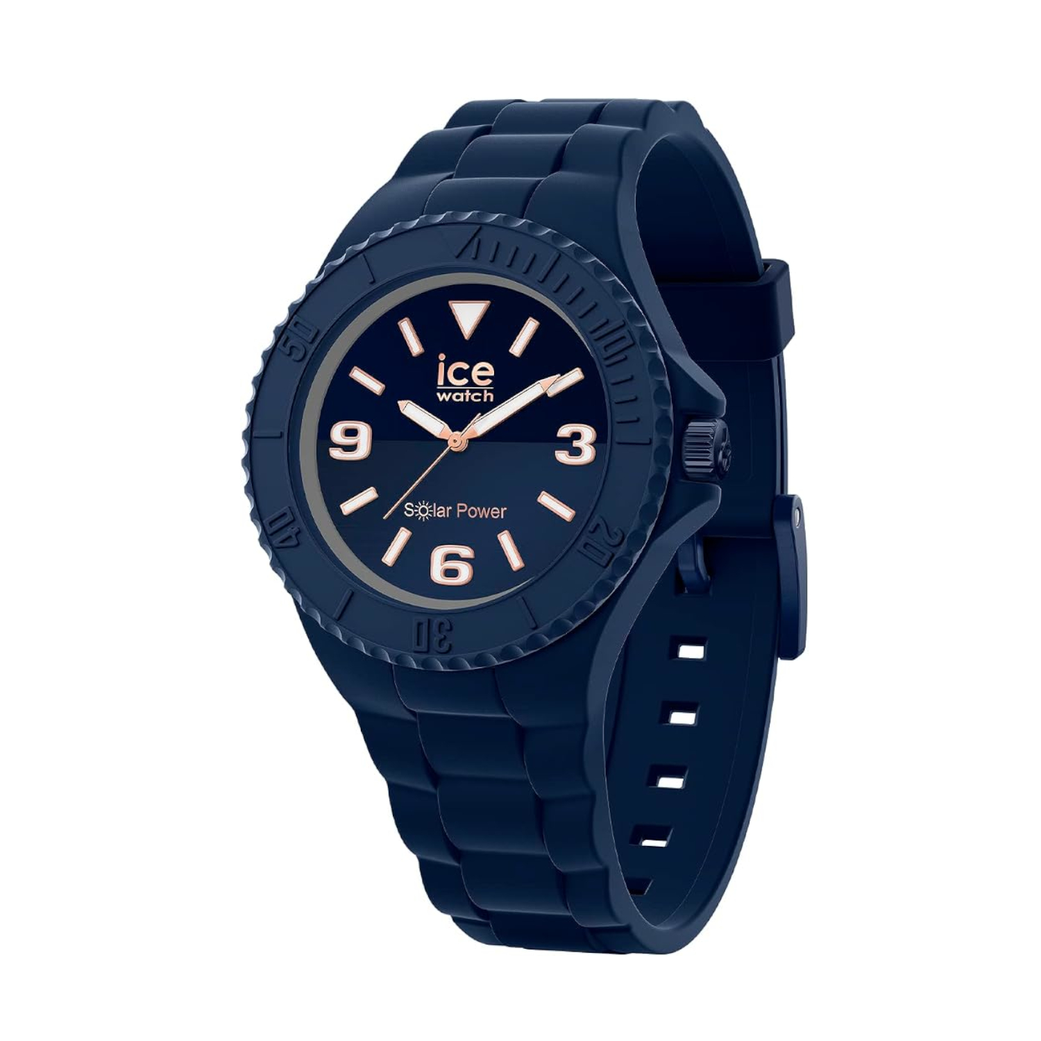 Ρολόι ICE-WATCH 020632 Solar Power navy blue με rose gold λεπτομέρειες