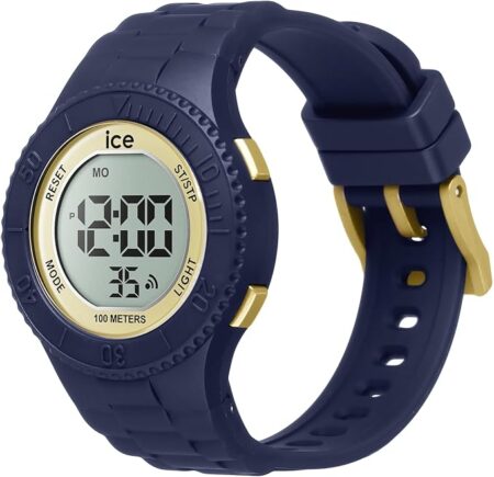 Παιδικό ψηφιακό ρολόι ICE-WATCH ICE Digit 021618 navy blue με χρυσαφί λεπτομέρειες