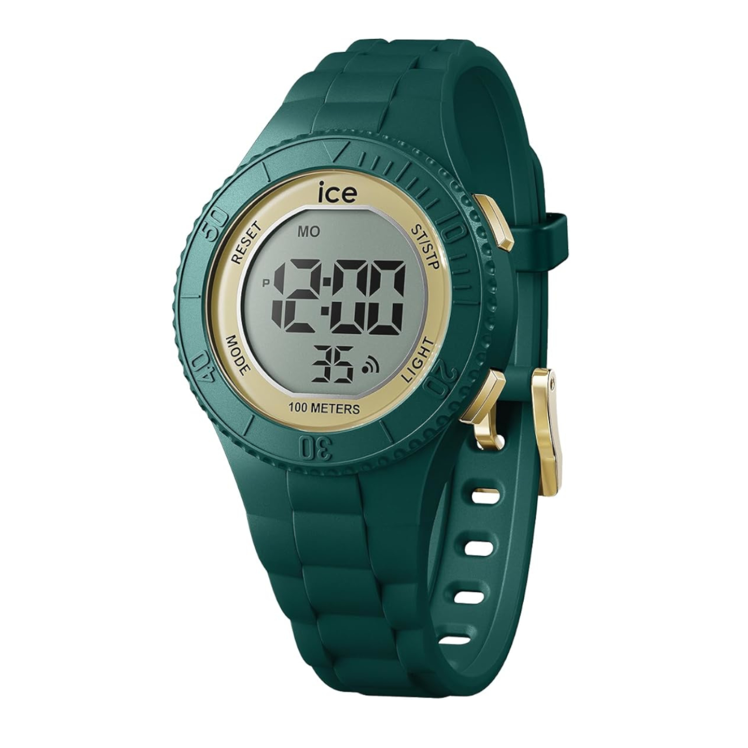 Παιδικό ψηφιακό ρολόι ICE-WATCH ICE Digit 021619 πράσινο με χρυσαφί λεπτομέρειες