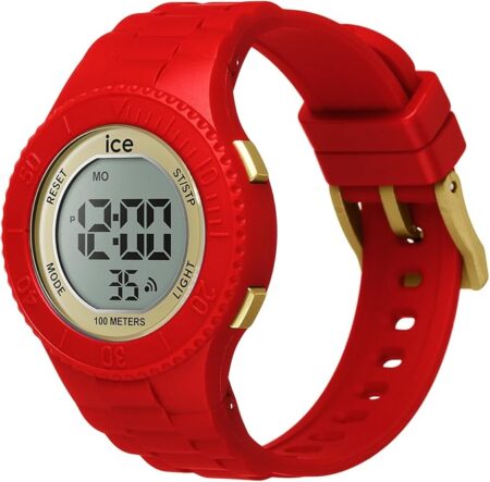 Παιδικό ψηφιακό ρολόι ICE-WATCH ICE Digit 021620 κόκκινο με χρυσαφί λεπτομέρειες