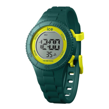 Παιδικό ψηφιακό ρολόι ICE-WATCH ICE Digit 021622 πράσινο με lime λεπτομέρειες