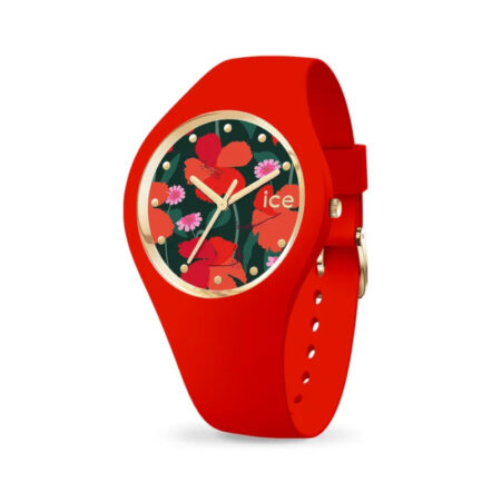 Γυναικείο ρολόι ICE-WATCH 021738 φούξια με πολύχρωμο floral καντράν