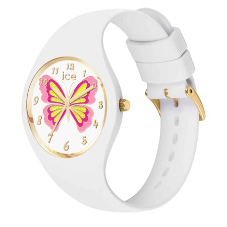 Παιδικό ρολόι ICE-WATCH Fantasia 021956 λευκό με πολύχρωμη πεταλούδα