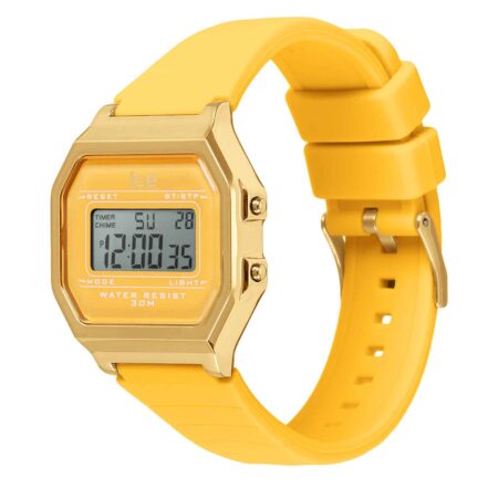 Γυναικείο ψηφιακό ρολόι ICE-WATCH 022053 κίτρινο με χρυσαφί κάσα