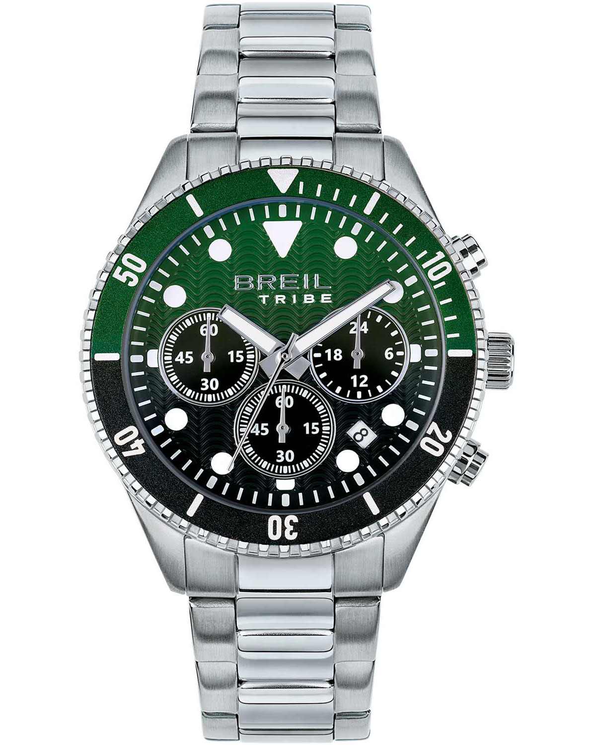 Ανδρικό ρολόι BREIL EW0763 Chronograph με πράσινο μαύρο καντράν