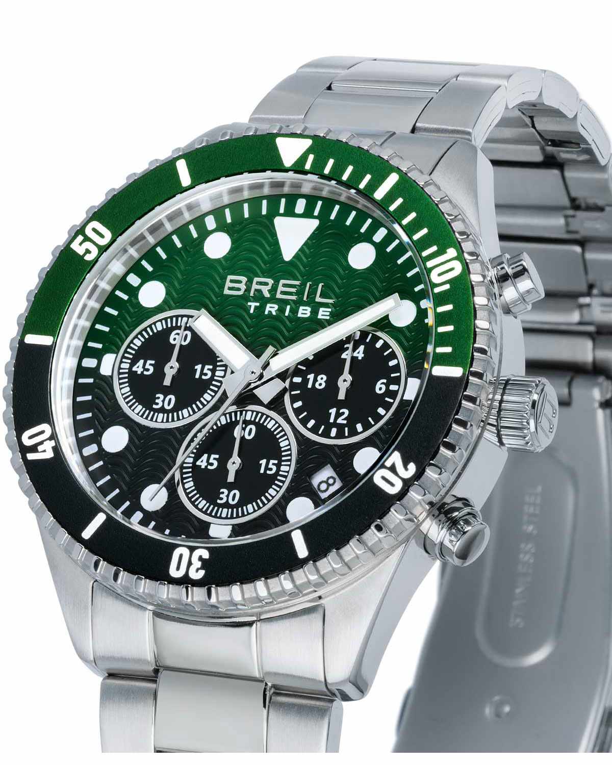 BREIL Tribe Chronograph Green EW0763 zoom