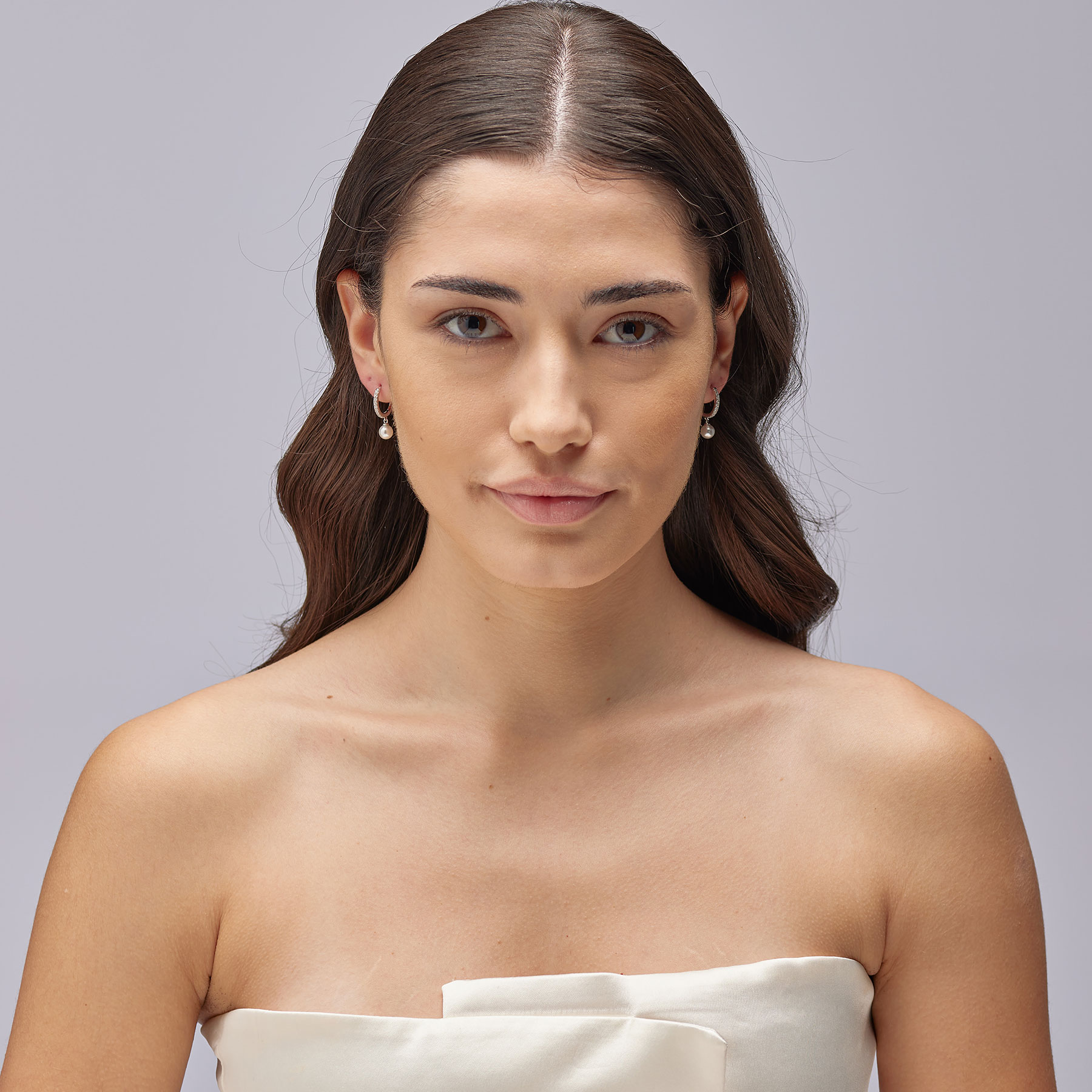 Σκουλαρίκια Fancy από Ασήμι 925ο Infinite White - BROSWAY - FIW144