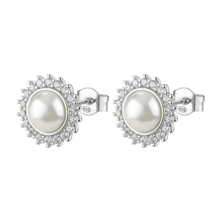 Σκουλαρίκια Fancy από Ασήμι 925ο Infinite White - BROSWAY - FIW146