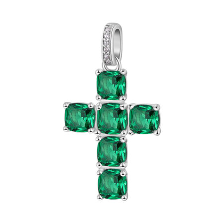 Charm Σταυρός Fancy από Ασήμι 925ο - Life Green - Brosway - FLG11