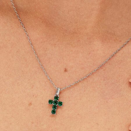 Charm Σταυρός Fancy από Ασήμι 925ο - Life Green - Brosway - FLG115