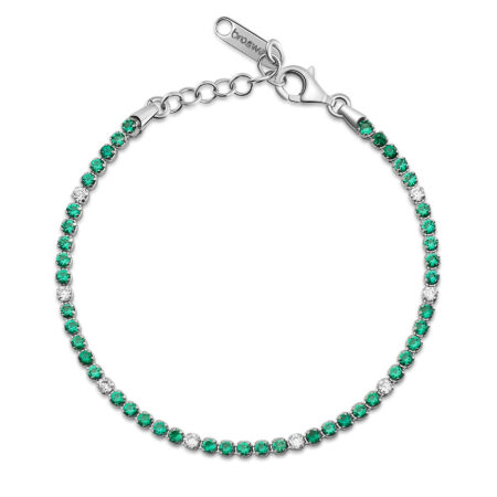 Βραχιόλι Tennis Fancy από Ασήμι 925ο Life Green - BROSWAY - FLG128