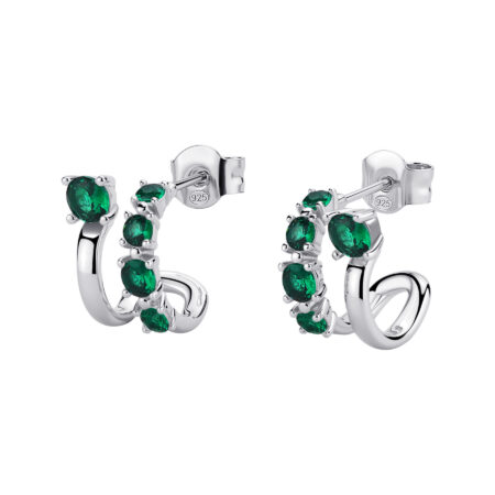 Σκουλαρίκια Fancy από ασήμι 925ο Life Green - BROSWAY - FLG134