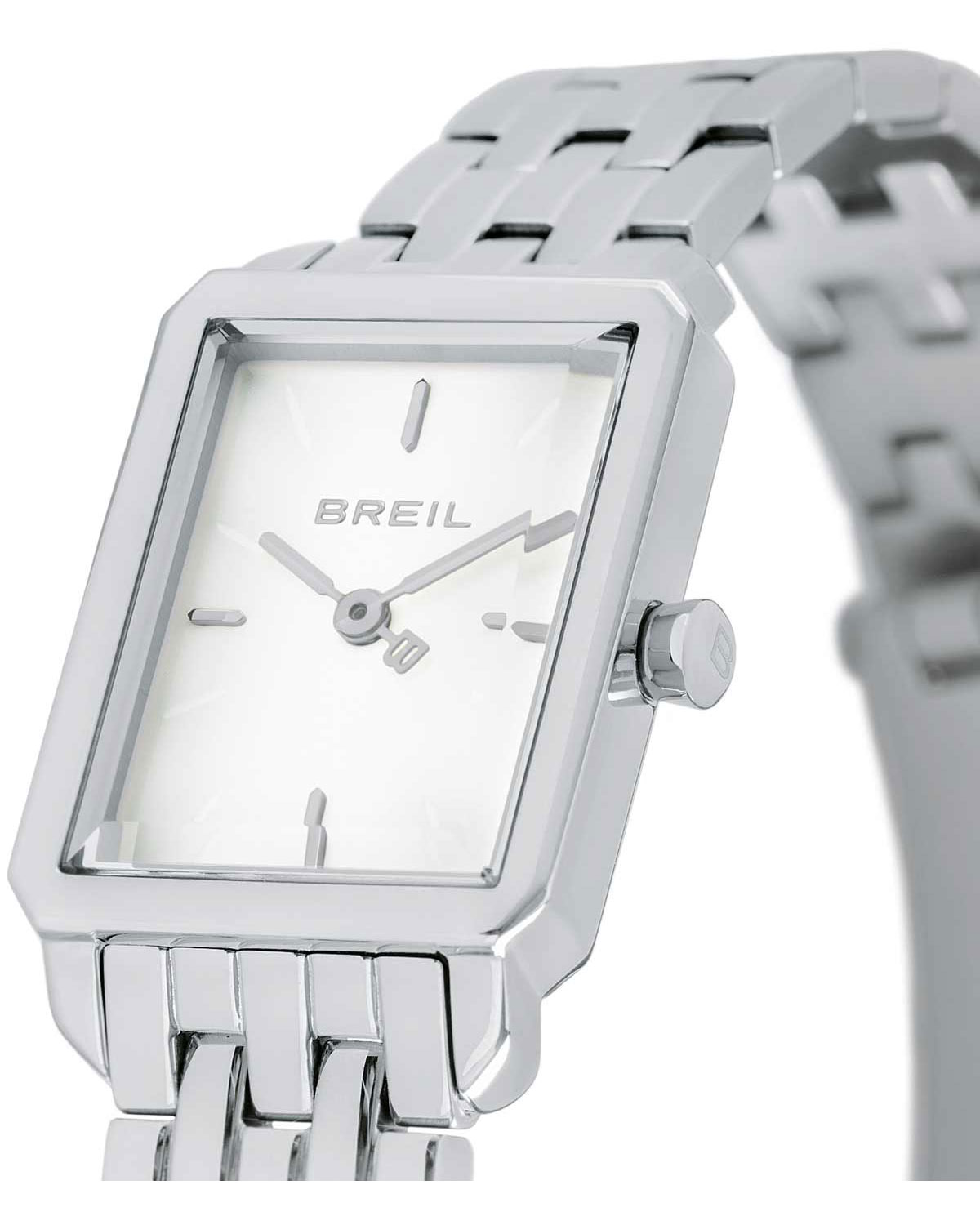 Ρολόι BREIL Carre Silver Stainless Steel Bracelet - TW2077